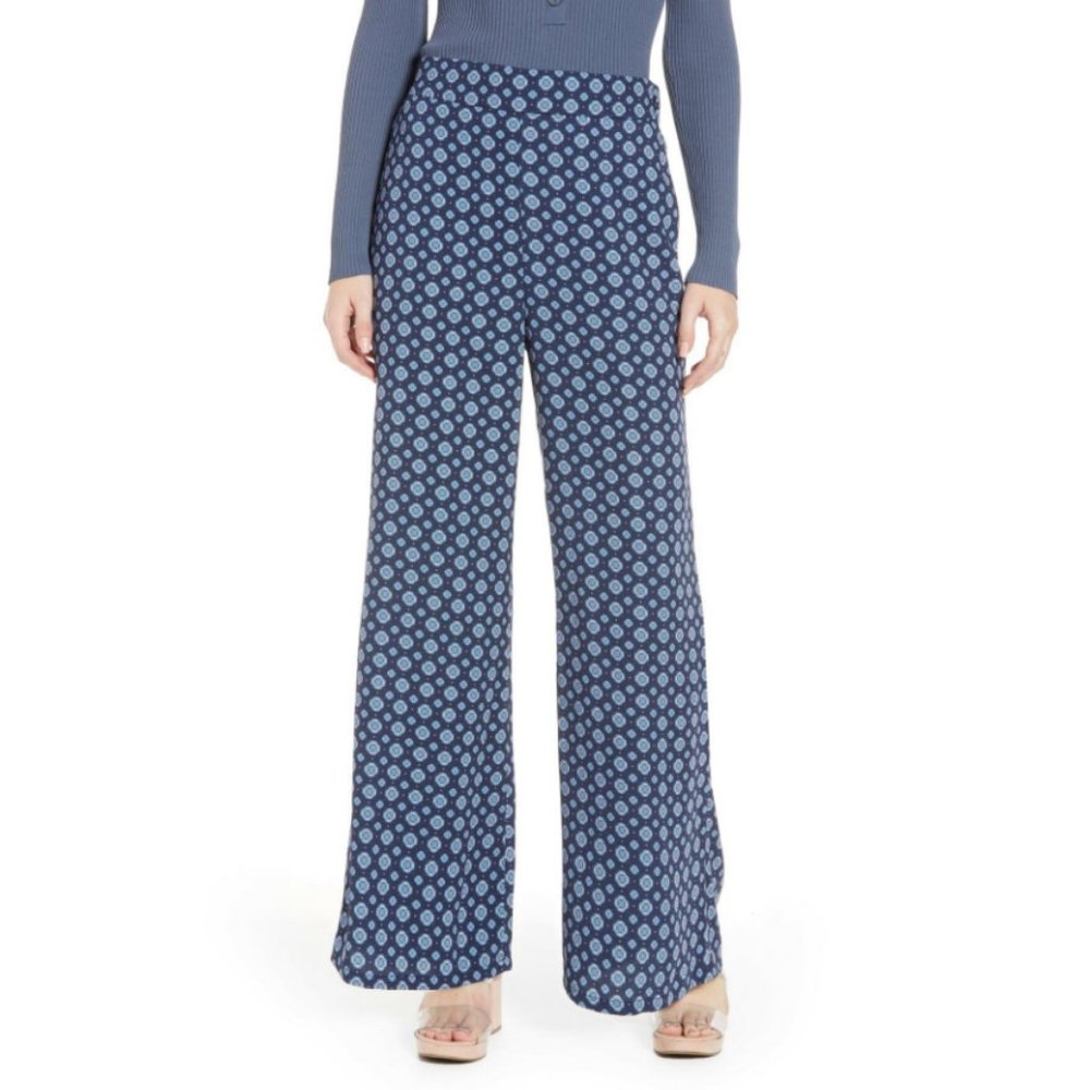 NWT Vintage Inspired 70s High Waisted Printed Pant